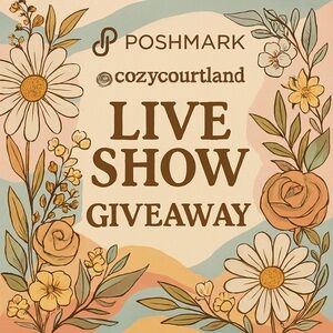 Cozycourtland Posh Live Giveaway! Free gift + free shipping!